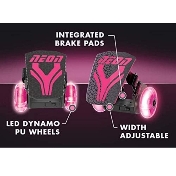 Yvolution Neon Street Rollers Neon Green & Neon Pink - Picture 4 of 12